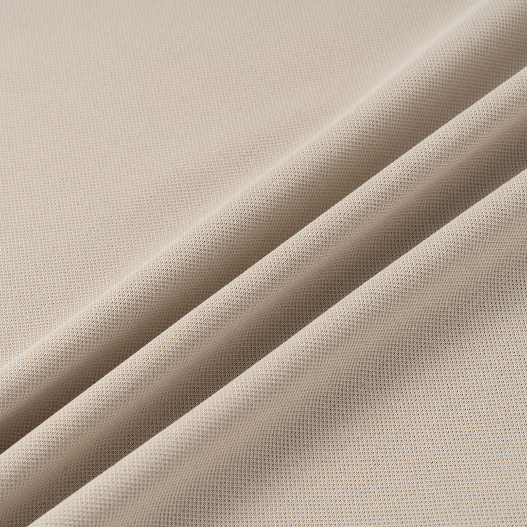 Beige Signature Polo Long Sleeve