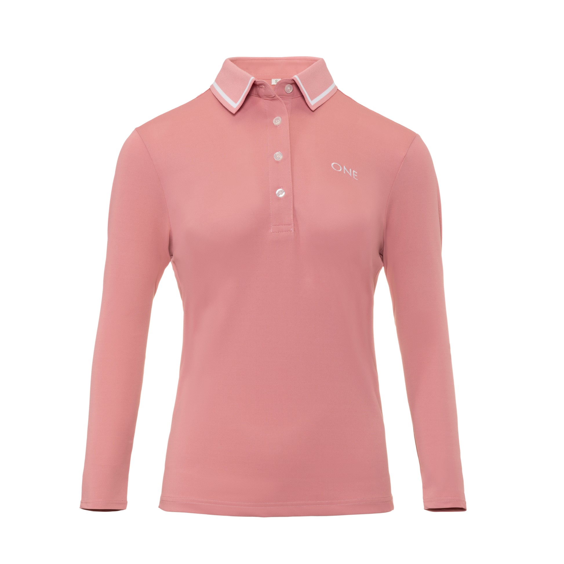 Pink Signature Polo Long Sleeve