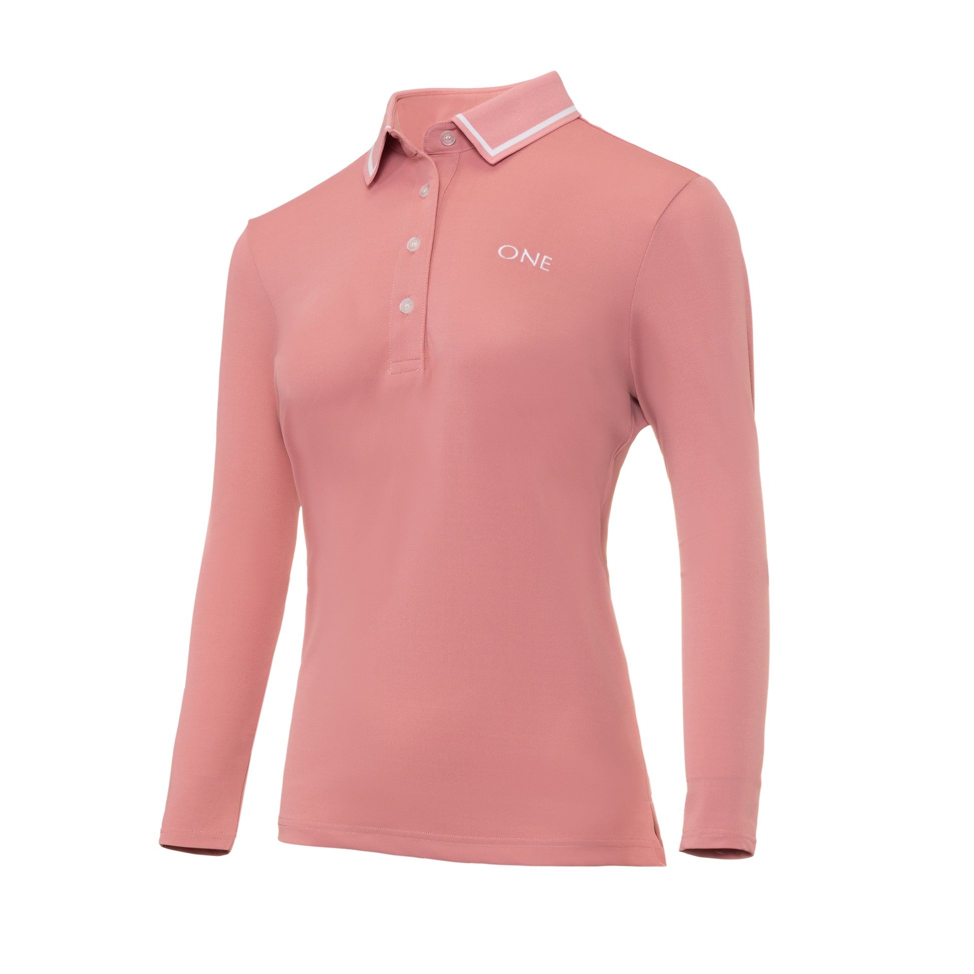 Pink Signature Polo Long Sleeve