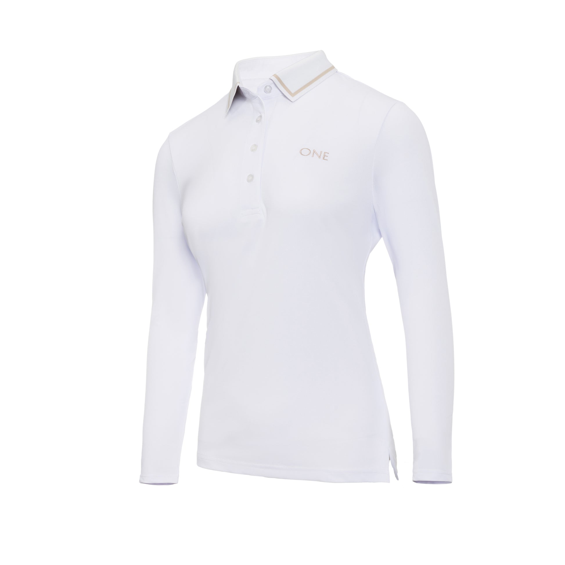 White Signature Polo Long Sleeve