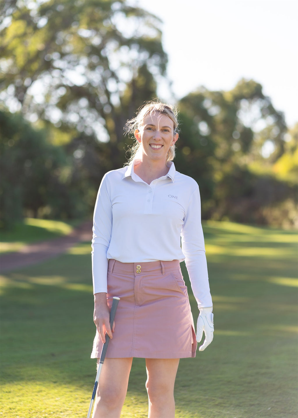 White Signature Polo Long Sleeve